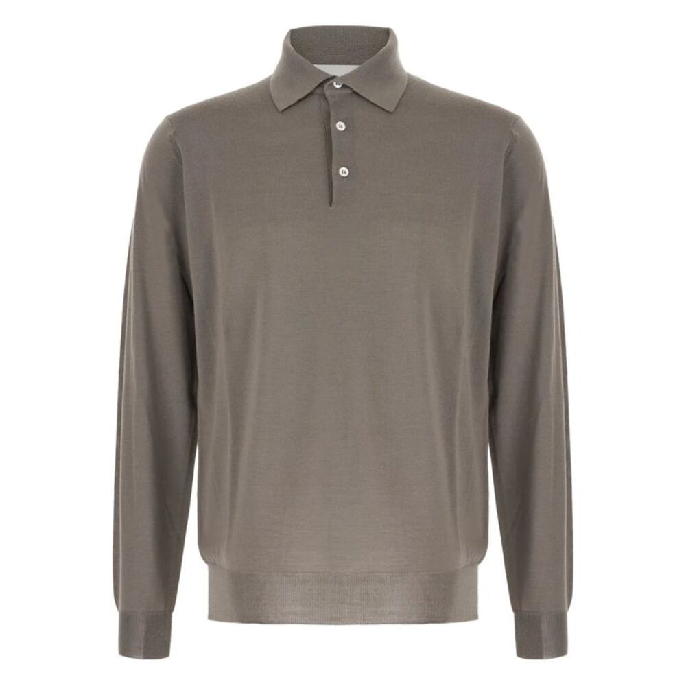 Lardini Men Long-Sleeved Knit Polo